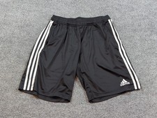 Adidas Shorts Boys Large Black Drawstring Basketball Classic Fit Climacool