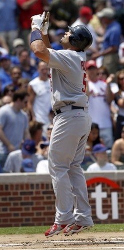 Albert Pujols Blasts 3 Home Runs FINAL Career 3-HR Gm 2010 Cardinals Ticket MINT - Picture 3 of 12