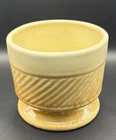 Haeger Pottery Glazed Ceramic Flow Pot Yellow Ombre Planter 1979