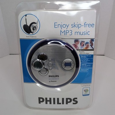 READ!! Vintage Phillips EXP2461 Expanium CD MP3 Player + Sony Headphones MDR-010