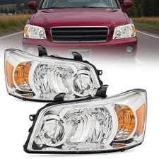 For 2001-2007 Toyota Highlander Factory Style Halogen Headlight Driver-passenger