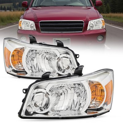 For 2001-2007 Toyota Highlander Factory Style Halogen Headlight Driver-Passenger