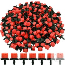 200Pcs Adjustable Drip Irrigation Emitters 1/4Inch Adjustable Micro Drip Irrigat