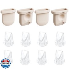 12pcs Breast Pump Parts, 8pcs Duckbill Valves and 4pcs Silicone Diaphragm Com