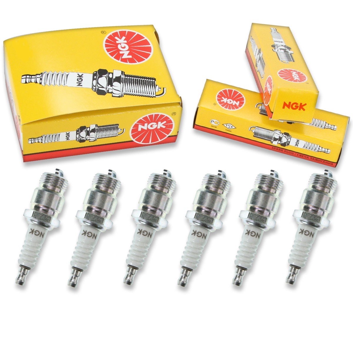 6 pc NGK 2227 AP8FS Standard Spark Plugs for F83Y F81Y F62Y BF12 32 Ignition ky