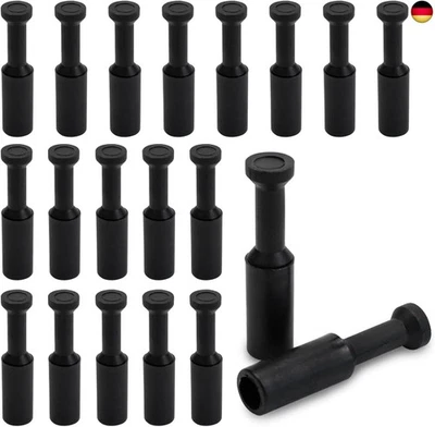 Yuiturt 20 Stück Schlauchverbinder 6mm, Blindstopfen aus PBT Harz, Pneumatik