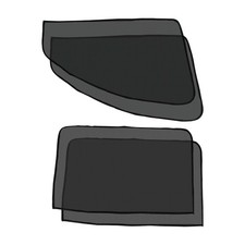 4X Magnetic Car Side Window Shade Front Rear Sun Cover Mesh Shield UV Protection