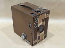 Beau Brownie No.2 Antique Art Deco Brown Box Camera - Nice 