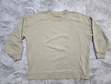 Lululemon Perfectly Oversized Crew Sweatshirt Womens Sz 12 Tan Beige Crewneck