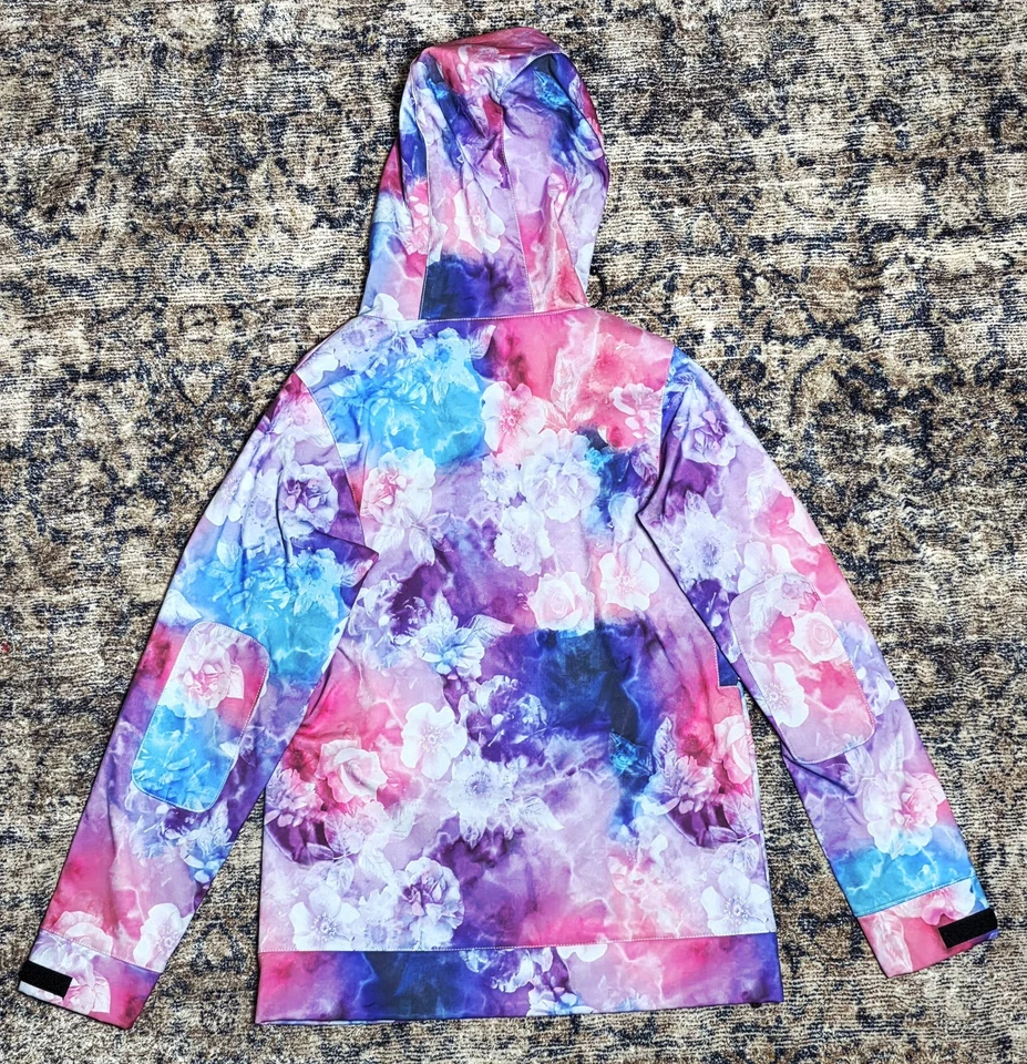 NEFF Multicolor Tie-dye Ski/Snowboard Jacket womens Medium  - Image 3 of 4