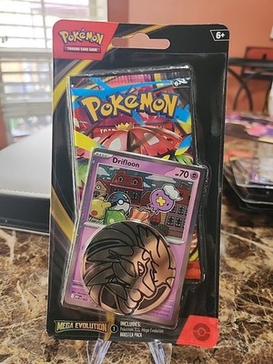 Pokémon Mega Evolution Booster Pack   Sealed Blister w/ Drifloon Promo & Coin