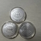 1x 1 oz .999 Fine Silver  JBR  Recovery LTD Round