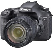 Canon EOS-7D Digital SLR Camera/Lens Kit, with Canon EF-S 18-135mm f/3.5-5.6 is