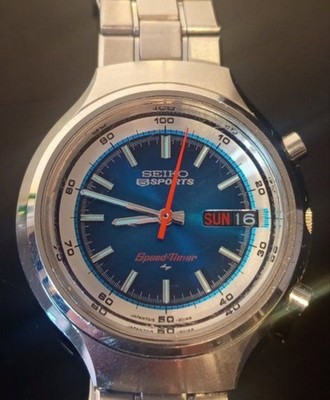 Seiko 5 Sports Speed-Timer Flyback 1975 (Referenz 7015-8000) Vintage Herrenuhr