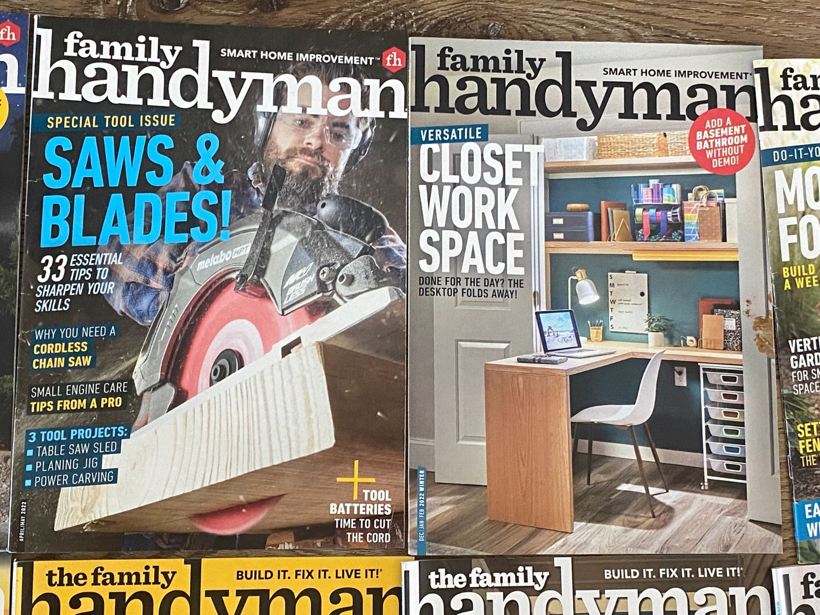 Family Handyman Magazine 2017 - 2024 Lot of 25 DIY Home Garden Renovations