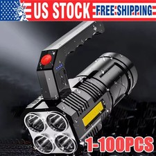 Super Bright 22000LM LED Flashlight High Powered Torch USB Rechargeable Lamp