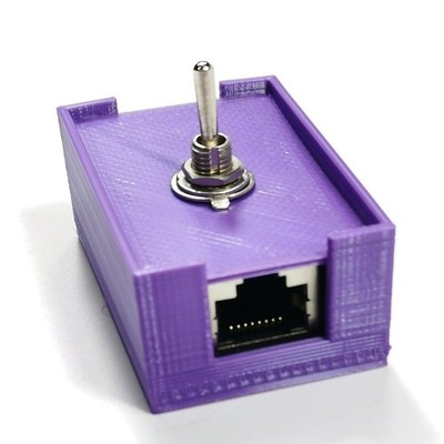 RJ45 Network Cable Twisted pair Switch Toggle Switch with Case NewLwCC
