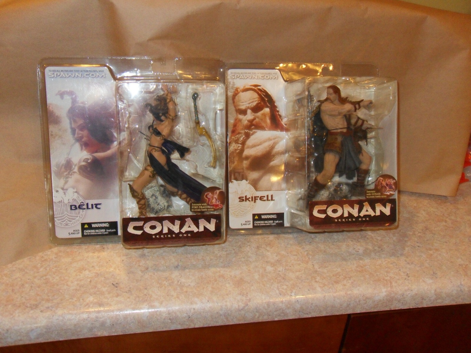 LOOK 2-Conan Ser. 1 figures (McFarlane) from 2004, Belit & Skifell-NIB WQW LOOK 2-Conan Ser. 1 figures (McFarlane) from 2004, Belit & Skifell-NIB WQW