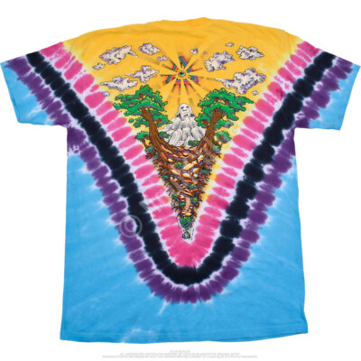 PSYCHEDELIA-2 SIDED TIE DYE T-SHIRT S-M-L-XL-2X V-DYE