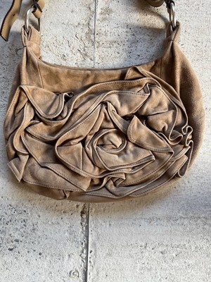 Vintage Yves Saint Laurent Rive Gauche Suede Rose Bag | eBay 