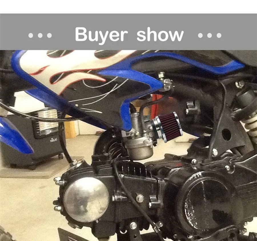 Acessórios de filtro de admissão de limpador de ar 45 mm para motocicleta scooter acessório ATV - Imagem 4 de 4