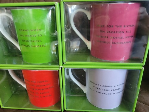 Lot of 12 NIB Kate Spade New York Lenox Things We Love Coffee Tea Mugs - Picture 7 of 10