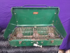 ☆RARE☆Vintage Coleman 426 3 Burner Campstove With PRIMUS-SIEVERT AB Conversion 