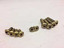 HARLEY BRASS HANDLEBAR SWITCH HOUSING MOUNT BOLTS 82-95 big twin sportster 2