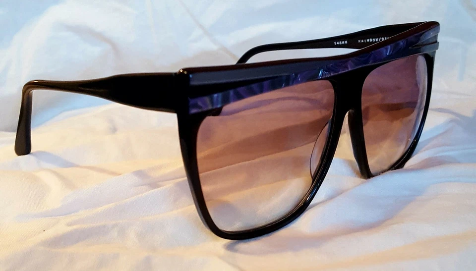 NOS Vintage 1970's Beville Sunglasses Color: Rainbow/Silver - Image 3 of 4