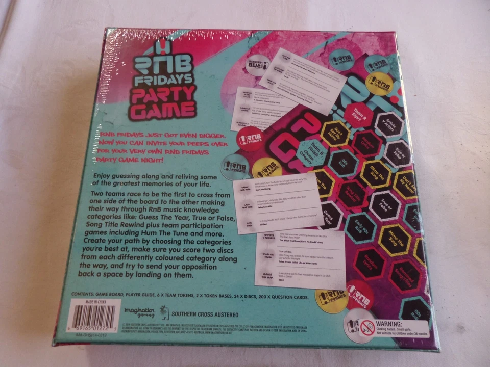 RNB Fridays Party Game Board Game The Ultimate RNB Music Battle New Sealed - Image 2 of 2
