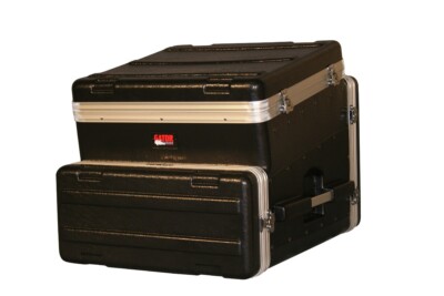 Gator Cases Lightweight ATA Molded Slant-Top Console Rack Case; 10U Top, 4U Side