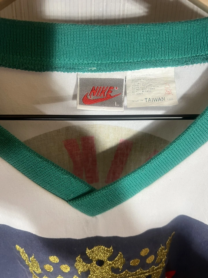 Vintage Final dos Anos 80 Nike Sport Cinza Gola Redonda Tamanho Grande Como Visto em Eazy-E - Imagem 3 de 4