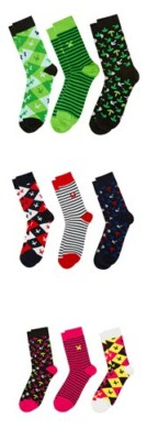 Minecraft Crew Socks Men Women 3 Pack - 3 Variety - Navy, Green, Pink - Creeper
