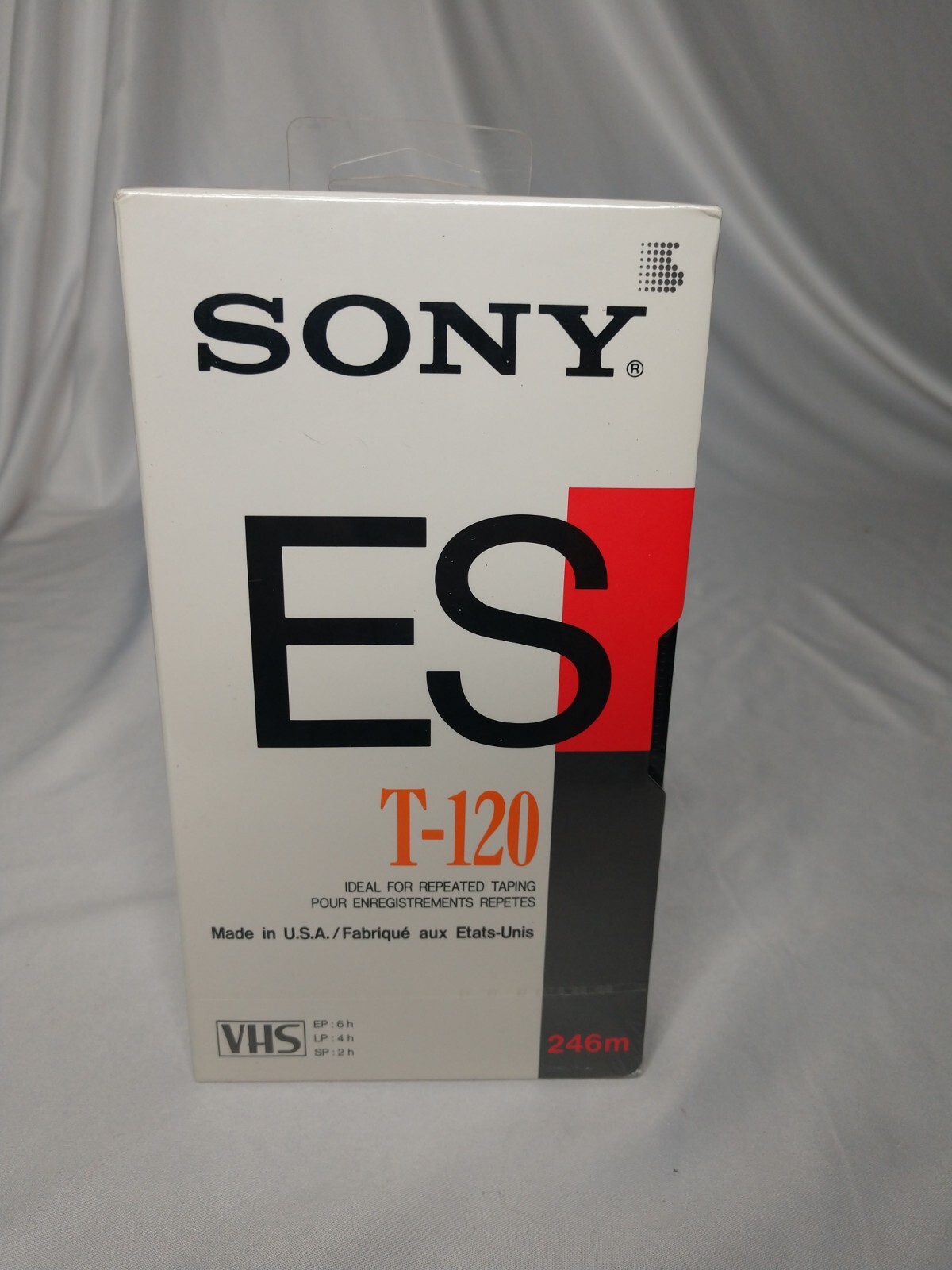 Sony ES T-120ESC Blank VHS Tape Vintage New SEALED