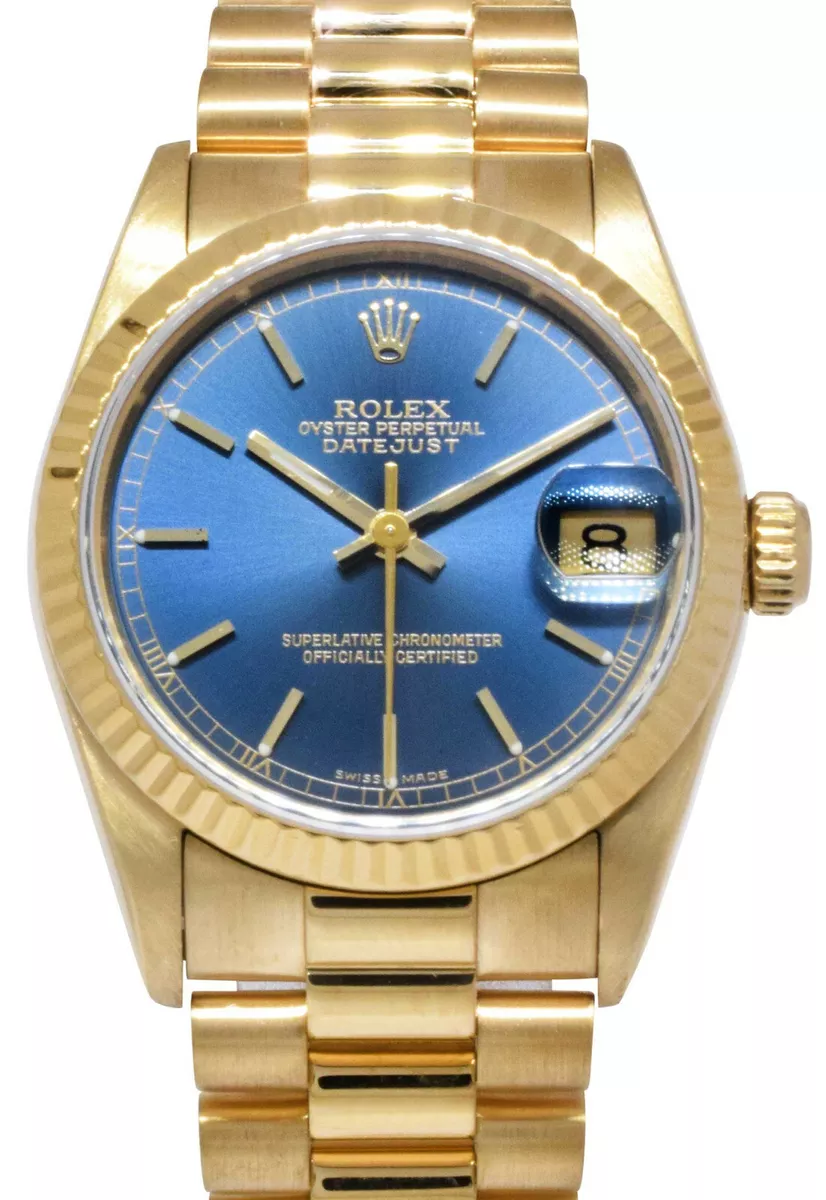 Presidential rolex shop blue face