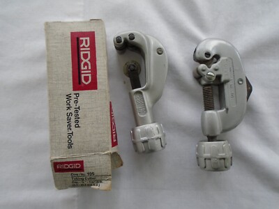 2 Ridgid Tubing Cutters #10, #105 Both Unused 1 In Box