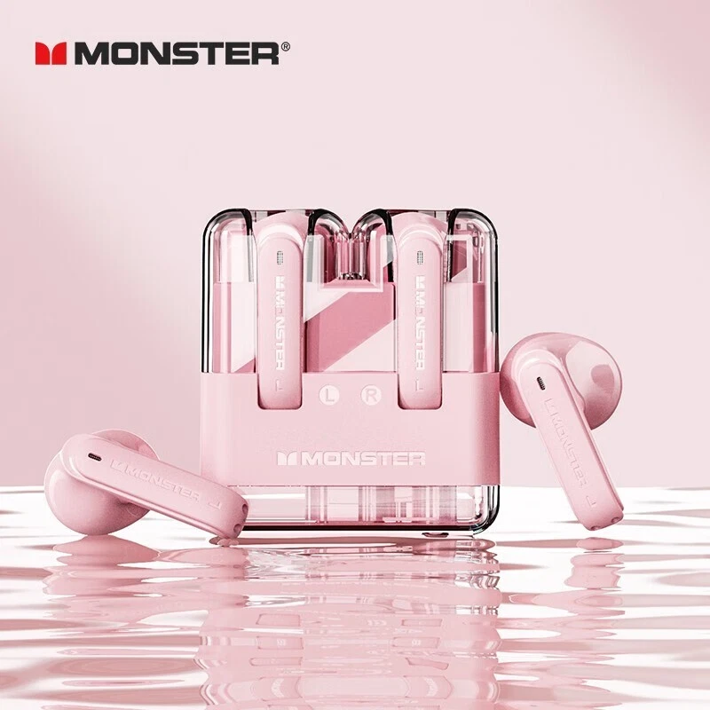 Original Monster XKT12 Gaming Earphones Bluetooth 5.3 TWS Wireless Headset HIFI - Image 4 of 4