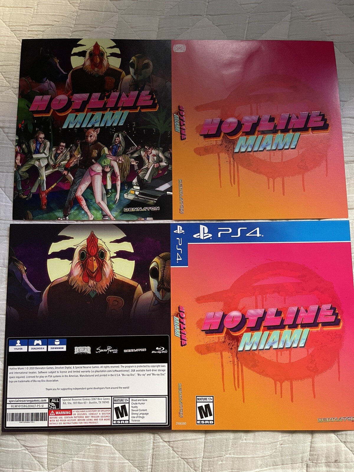 Hotline Miami PS4 Jacket Artwork Variant | eBay