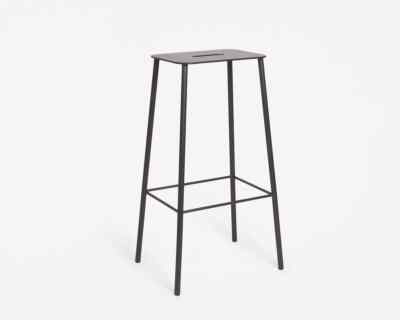 rrp  660 FRAMA (Copenhagen) H76 Adam Mono Matte Black Bar Stool Chair