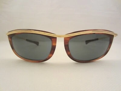 RAY BAN OLYMPIAN I SONNENBRILLE L1001 BAUSCH LOMB B&L VINTAGE BIKER BRAUN GOLD - Bild 1 von 4