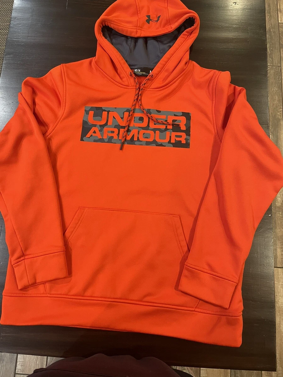 Under armour orange camo hoodie sales