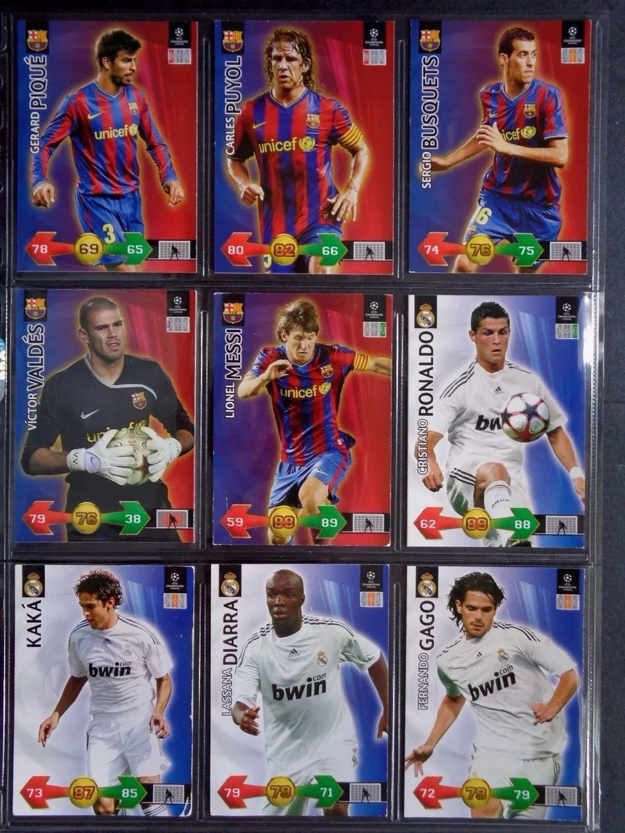 (10) 2009/10 Panini Adrenalyn Champions League Factory Sealed Packs-60 Cards