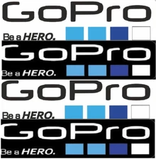 GoPro Hero Action Camera outdoor Decals Stickers Graphic Vinyl 4 Pcs 9 inch
