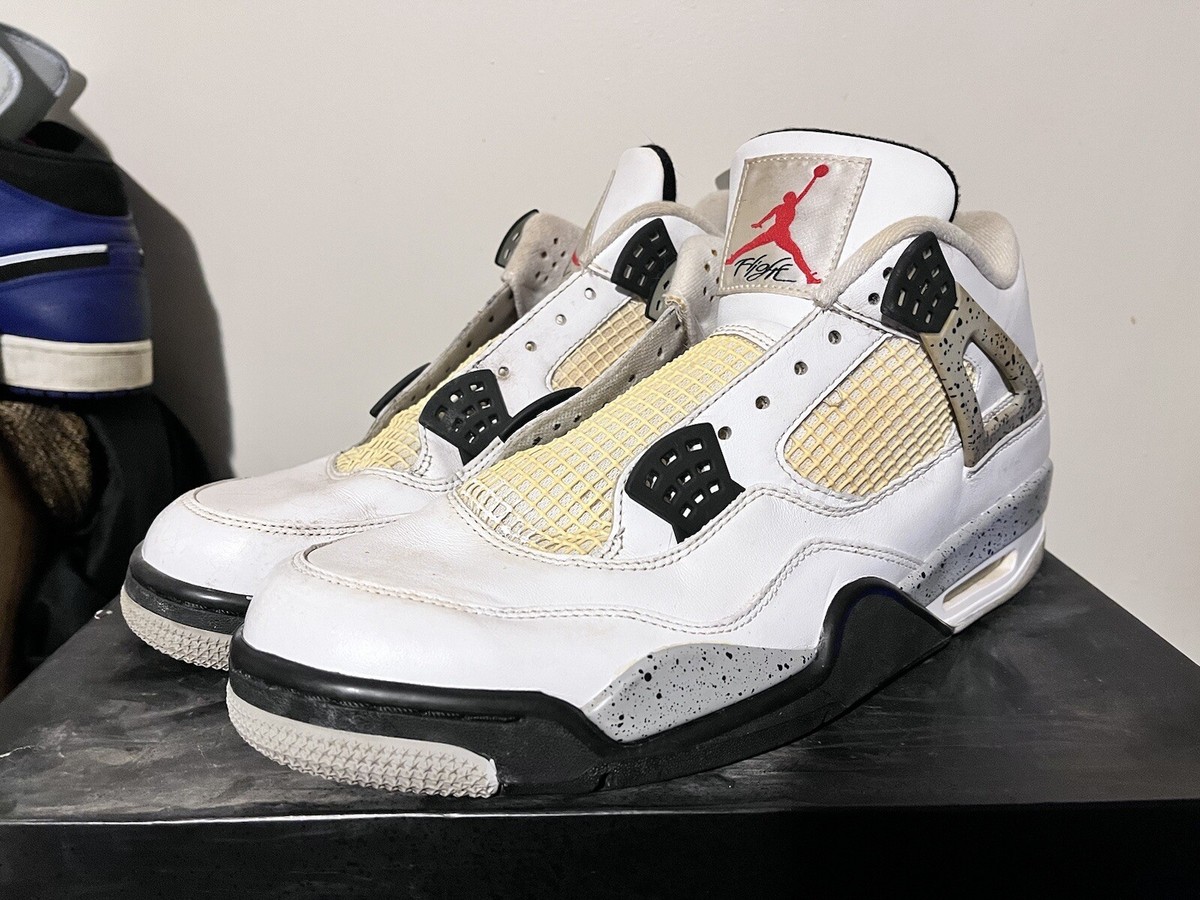 2016年発売　AIR JORDN 4 RETRO OG 2016 Men's Nike Air Jordan IV 4 White Cement Fire Red Grey