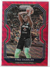 2021 Prizm WNBA Ruby Wave Prizm #71 Tina Charles Washington Mystics UConn