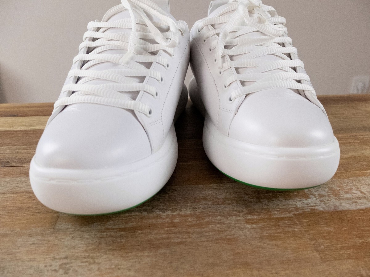 BOTTEGA VENETA Pillow white & green padded low top leather BOTTEGA VENETA Pillow white & green padded low top leather