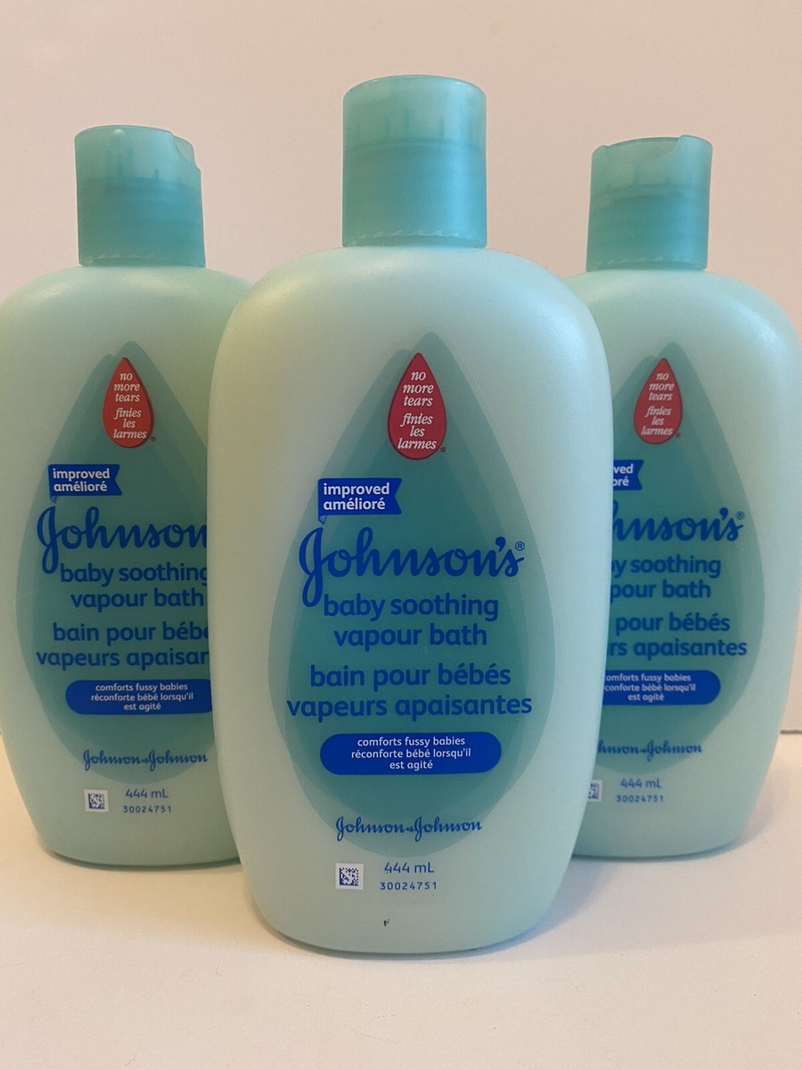 x Johnson's BABY SOOTHING VAPOR BATH Comforts Fussy Babies Original 444ml