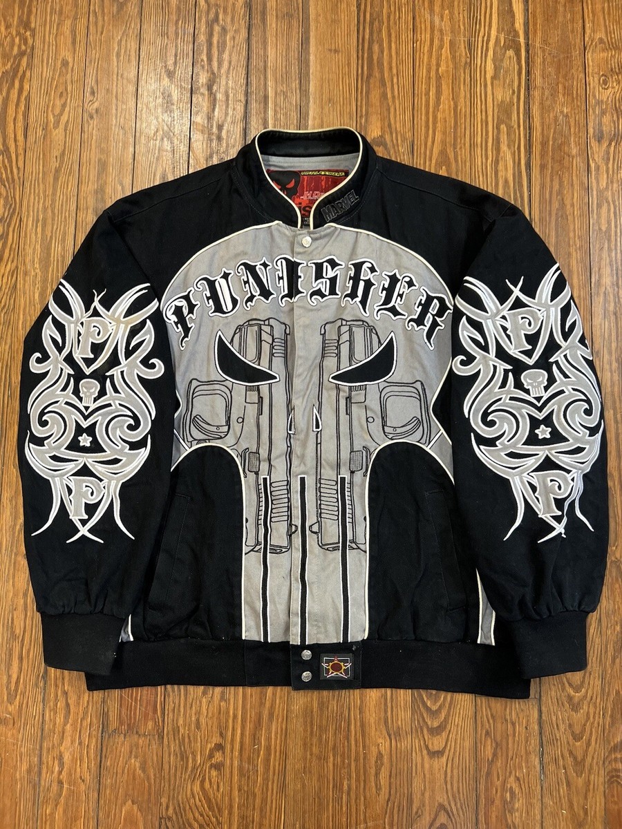 JH DESIGN MARVEL PUNISHER Racing Jacket Vintage Jeff JH DESIGN MARVEL PUNISHER Racing Jacket Vintage Jeff