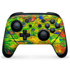 Nintendo Switch Pro Controller Skin Decal Vinyl Wrap - trippy mix psychedelic