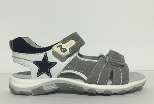 NERO GIARDINI Sandali bambino in camoscio e tessuto grigio bianco blue |  eBay